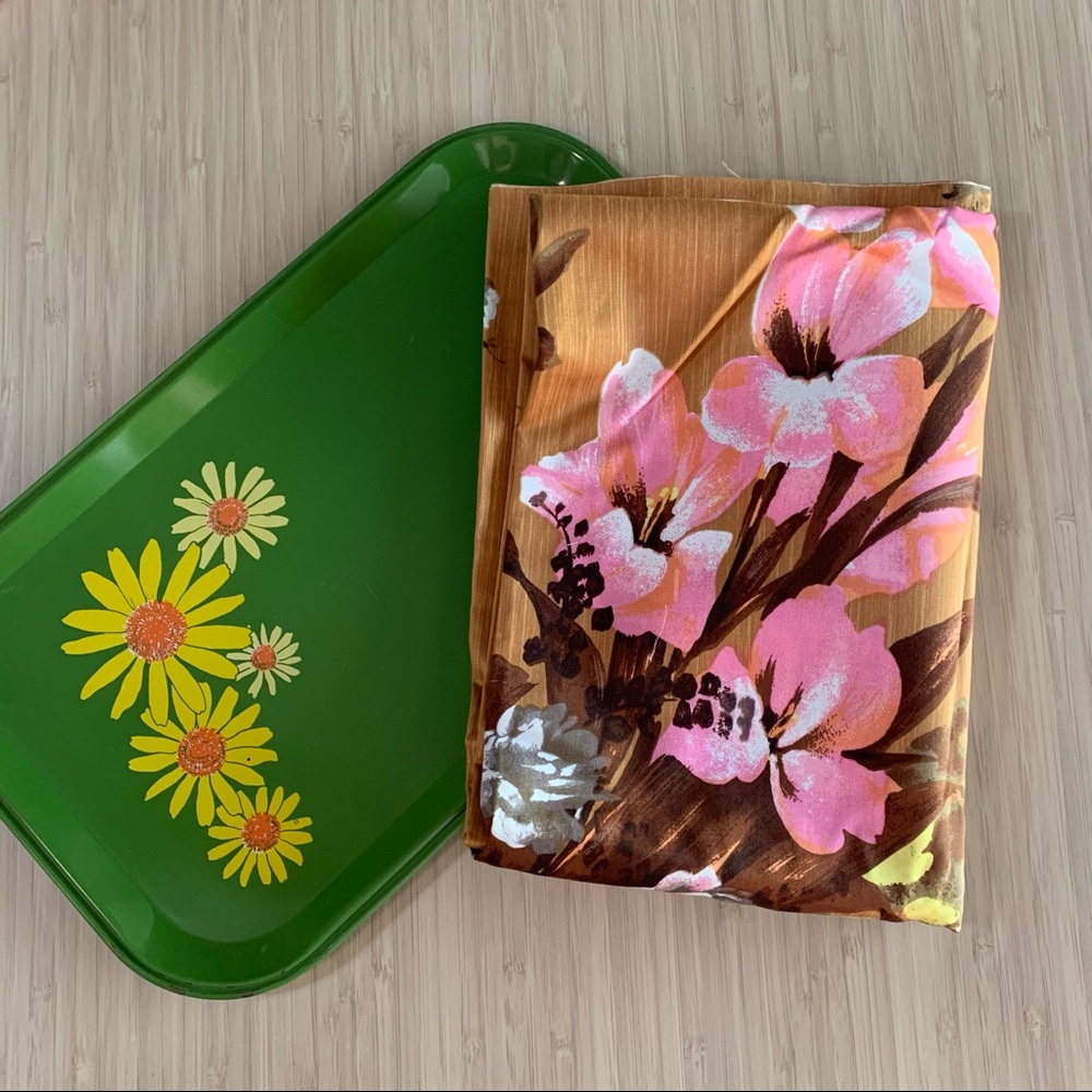 60s Floral Panel Set Fabric